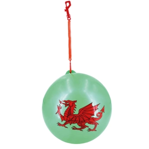 24 x Wales Balls With Spiral Keychain