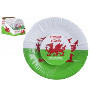 24 x Welsh Paper Plates 8pk