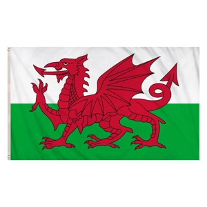 10 x Welsh Dragon Flags 5ft x 3ft