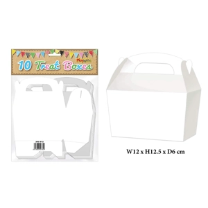 100 White Treat Boxes