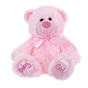 6 x Plush Luxury Baby Girl Pink Teddy Bears