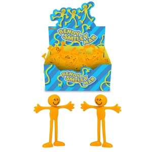 24 x Bendy Smiley Men