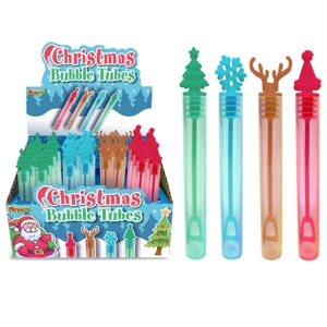 48 x Christmas Bubble Tubes 11cm