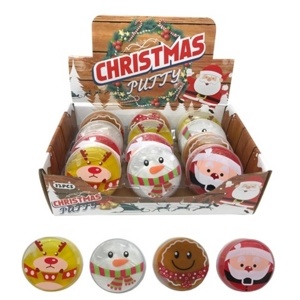 12 x Christmas Putty Tubs