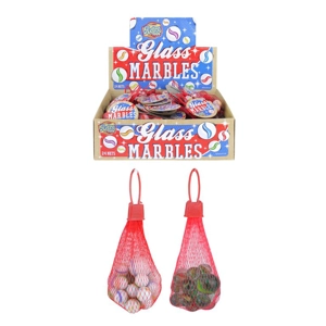 24 x Glass Marbles In Net 20pcs