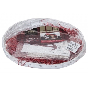 White Hamper Basket Kit 30cm