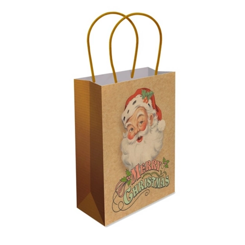 12 x Large Traditional Santa Gift Bags W/Handles