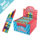 100 x Wax Crayons 4 pack