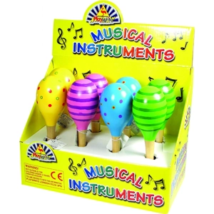 8 x Wooden Maracas 19cm