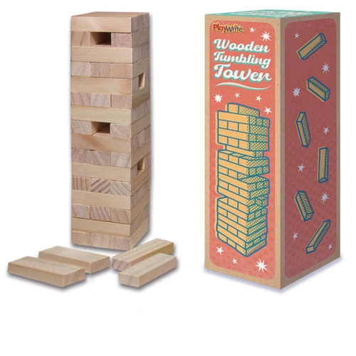 12 x Wooden Tower Game 16cm