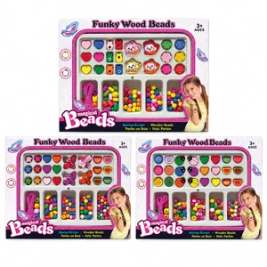6 x Wooden Bead Jewellery Making Sets