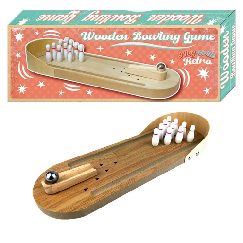 6 x Wooden Bowling Games