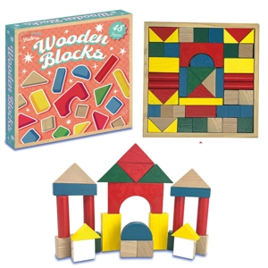 6 x Wooden Building Blocks