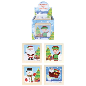 48 x Wooden Christmas Jigsaws 11cm