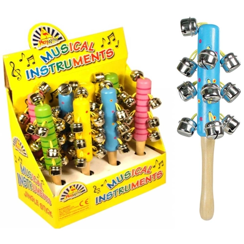 8 x Wooden Jingle Sticks
