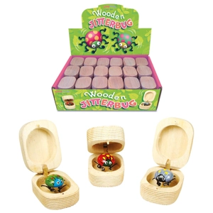 36 x Wooden Jitterbugs