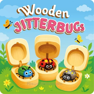 36 x Wooden Jitterbugs