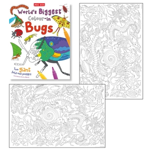 10 x Worlds Biggest - Colour In Bugs Posters