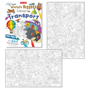 10 x Worlds Biggest - Colour In Transport Posters
