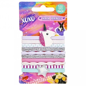 12 x XOXO Unicorn Hairbands