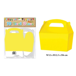100 Yellow Treat Boxes
