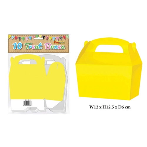100 Yellow Treat Boxes