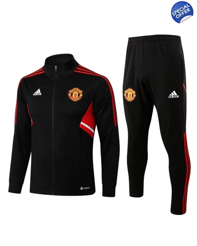 Manchester Utd Tracksuit 22/23 Black