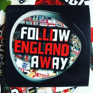 100 England Stickers: 7x7cm ..