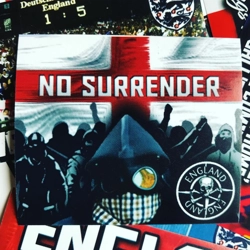 100 England Stickers: 6x7cm No Surrender