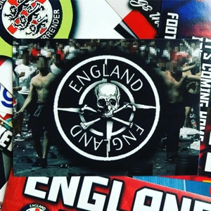 100 England Stickers: 8x6cm ..