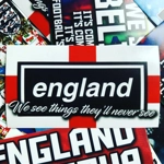 100 England Stickers: Mix of all Designs