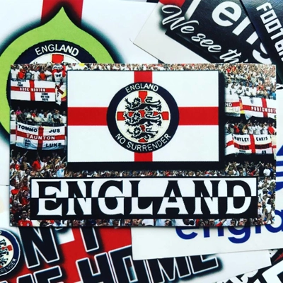 100 England Stickers: 9x5cm England Napapijri