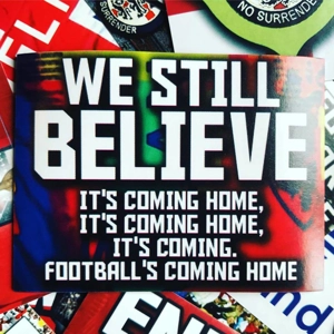 100 England Stickers: 8x6cm ..