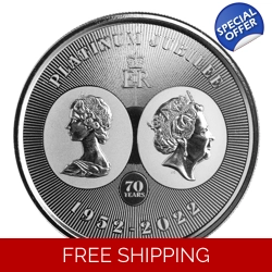 1oz .999 Silver QEII Platinum Jubilee