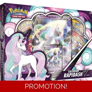 Pokémon Trading Card Game: Galarian Rapidash V Box