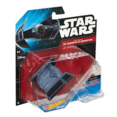 Hot Weels Star Wars Starship vehicle tie advanced x1 prototype