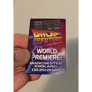 World Premiere Pin -Back to the Future, the Musical