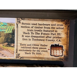 Screen Used Train Trestle Hardware and Timber