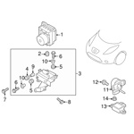 Stabdžių pedalo daviklis, jutiklis, sensorius, Brake stroke sensor, NISSAN LEAF 2011-2021