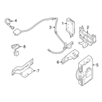 Bluetooth antena, TCU, antenos modulis, valdymo blokas, Antenna bluetooth, NISSAN LEAF 2011 2012