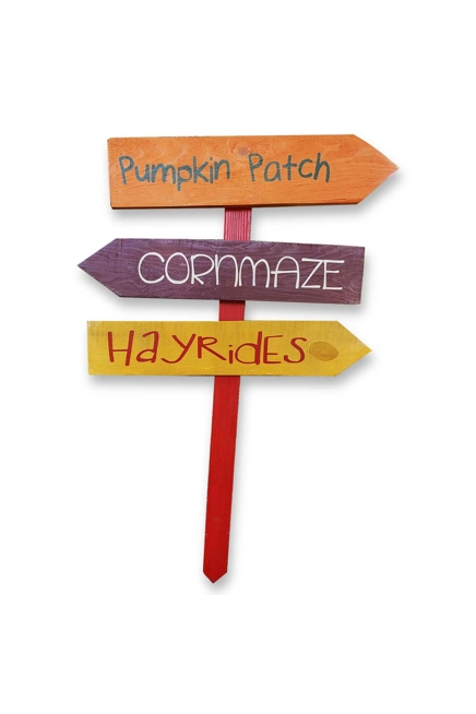 Fall Directional Sign