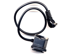 Male PC Sync Cord to Flash Hot Shoe Adapter