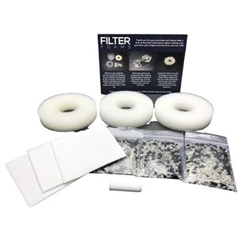 Filter Foams 3 x Compatible with biorb Service Kit Filter Refills 3 x Cleaning pads & 1 x Air Stone