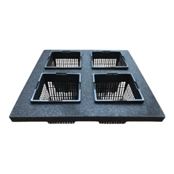 QUADRO Floating Pond Planter with 4 Baskets, 1L Capacity per pot