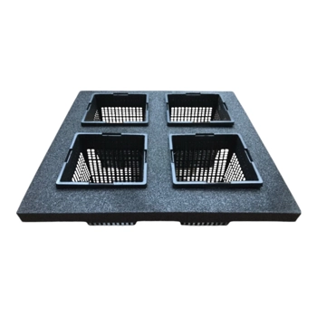 QUADRO Floating Pond Planter with 4 Baskets, 1L Capacity per pot