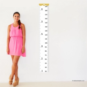 FabriStick® Tape Measure Height Chart Wall Sticker