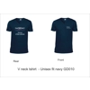 V-neck Unisex fit tshirt