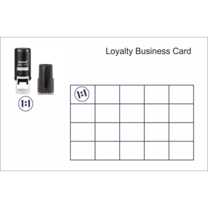 Loyalty Card Rubber Stamp