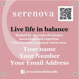 Serenova QR Code Banner - Set of 2
