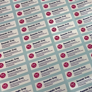 Sticky Labels with Contact Details